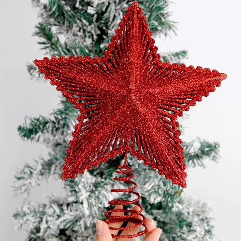 Star Tree Topper - Adorno para árbol de Navidad con