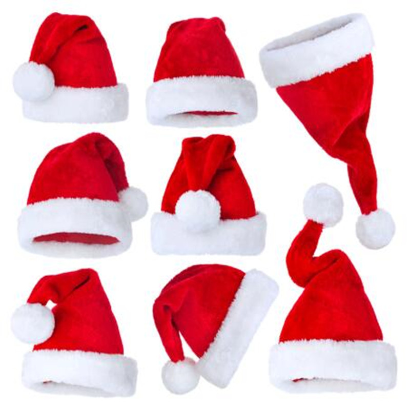 Santa Hat Plush - Suministros de la serie navideña, sombrero