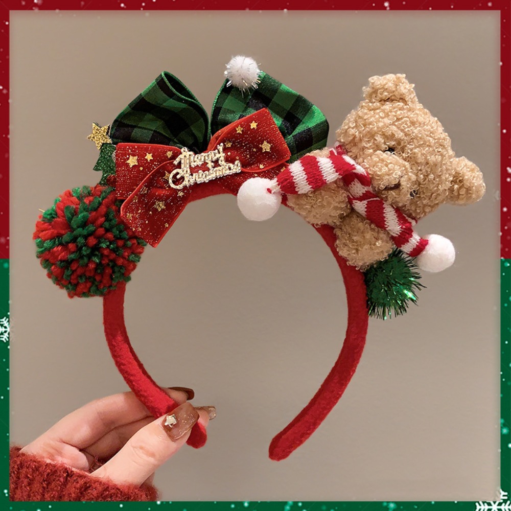 Reindeer Antlers Headband - Decoración navideña, diadema navideña, aro para