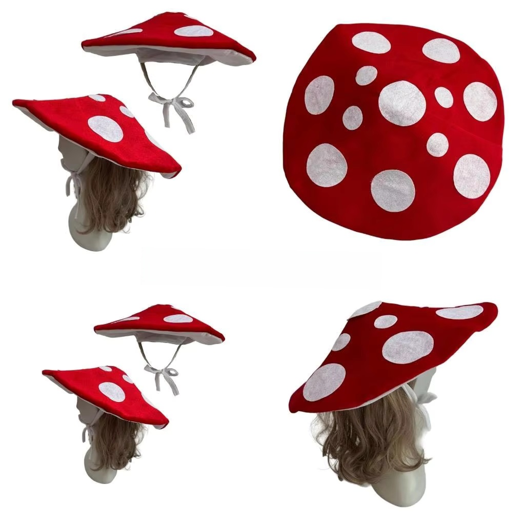 Santa Hat Plush - Sombrero de hongo para disfraz de