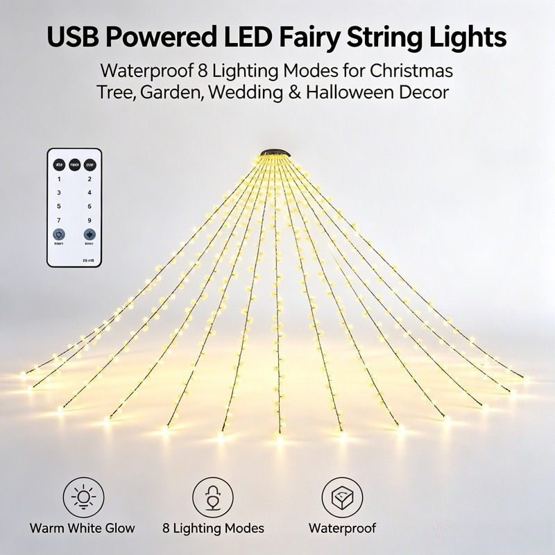 Led Fairy String Lights - Guirnalda de Luces LED USB, Luces