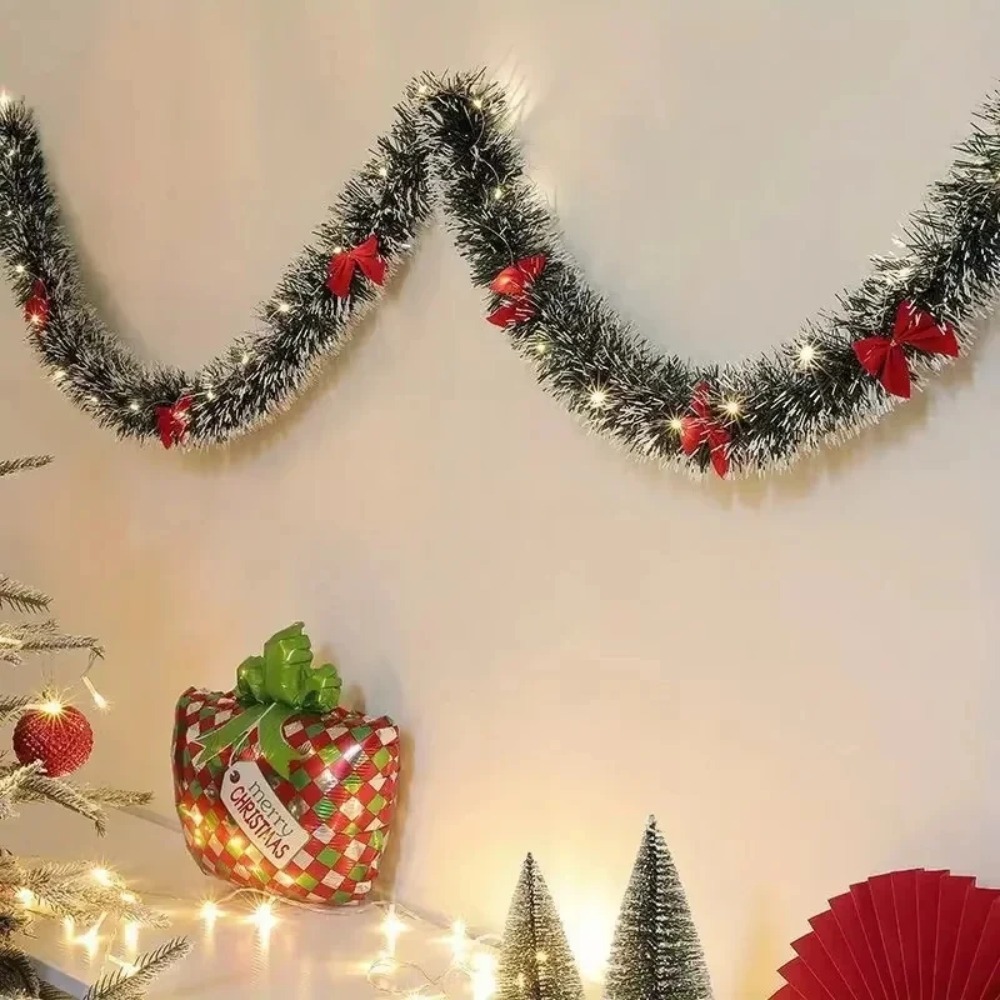 Tinsel Garland Decoration - Guirnalda de oropel navideño, guirnalda navideña
