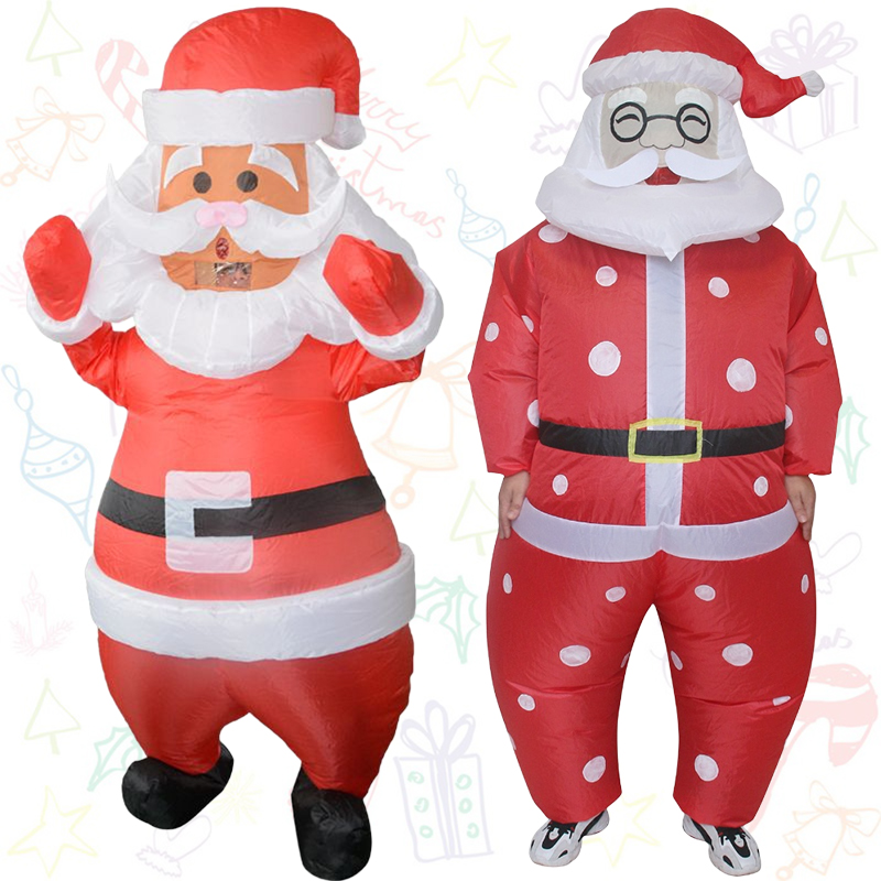 Elf Costume Christmas - Disfraz inflable clásico de Papá Noel