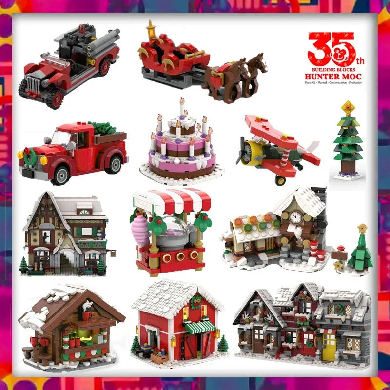 Advent Calendar Gift - Bloques de construcción de casas de