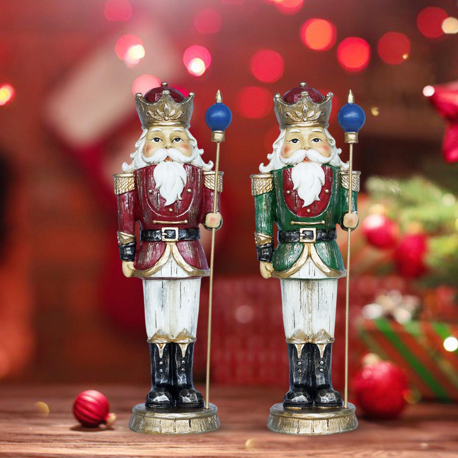 Nutcracker Figurine - Cascanueces de Navidad de resina de