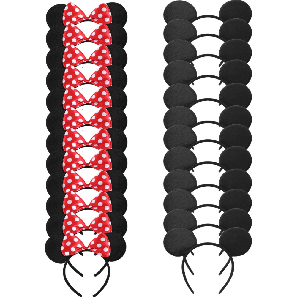 Ribbon Bow Gift - Juego de 24 Diademas con Orejas