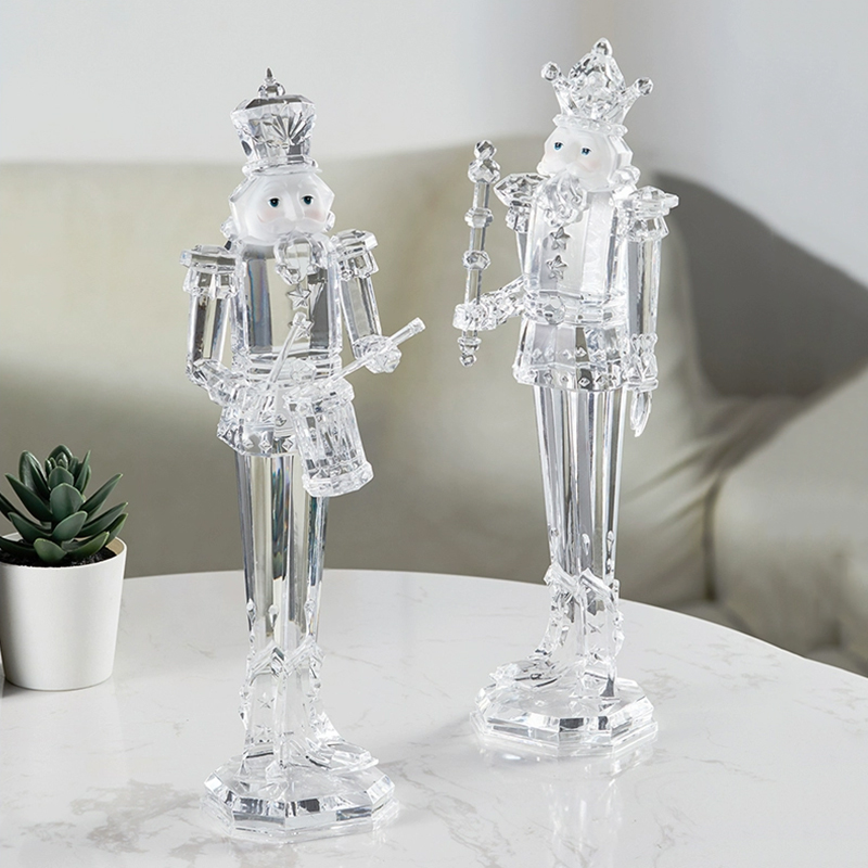 Nutcracker Figurine - Estatuas de personajes acrílicos, adorno de