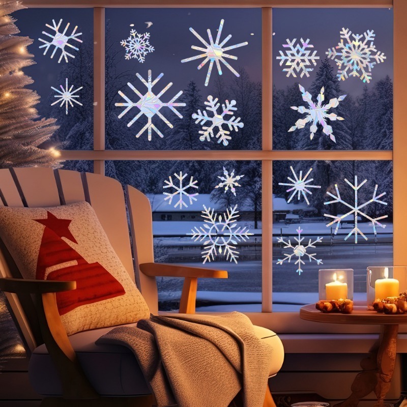 Snowflake Window Decal - Patrón de copo de nieve de