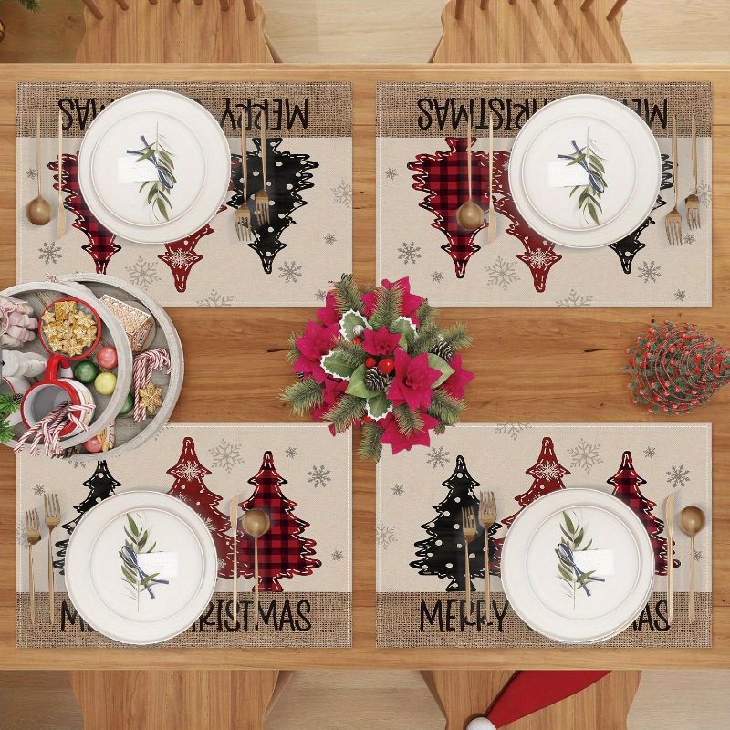 Juego de Manteles Individuales - Christmas Table Runner reseña y precio
