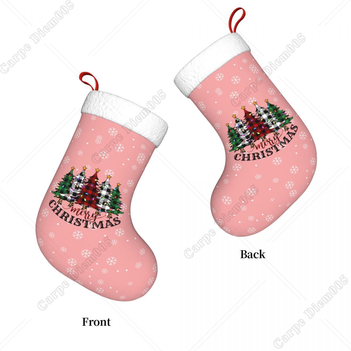 Medias de Navidad con copos de - Christmas Stocking Hanging reseña y precio