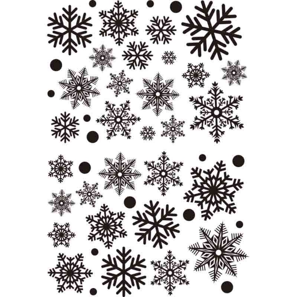 30 Uds. De pegatinas de copos  - Snowflake Window Decal reseña y precio