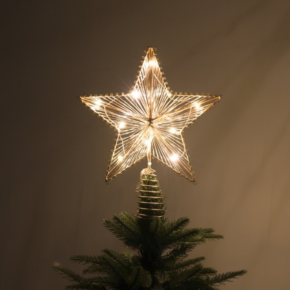 Adorno de árbol de Navidad con - Star Tree Topper reseña y precio