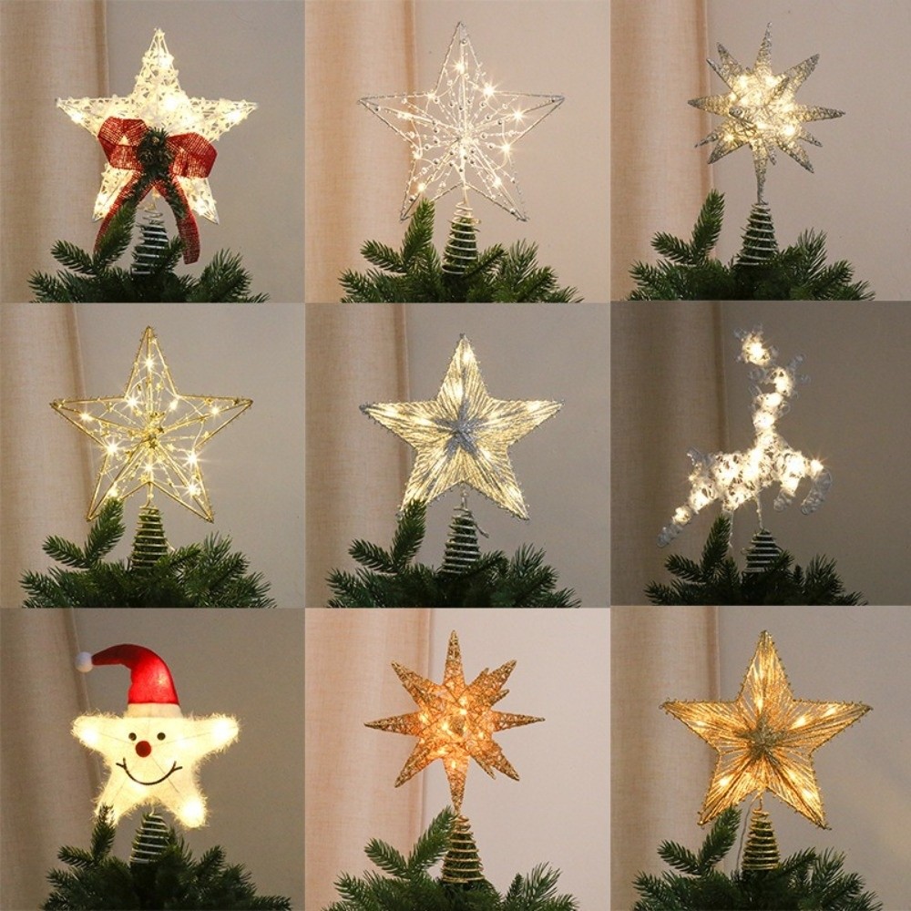 Adorno de árbol de Navidad con - Star Tree Topper reseña y precio