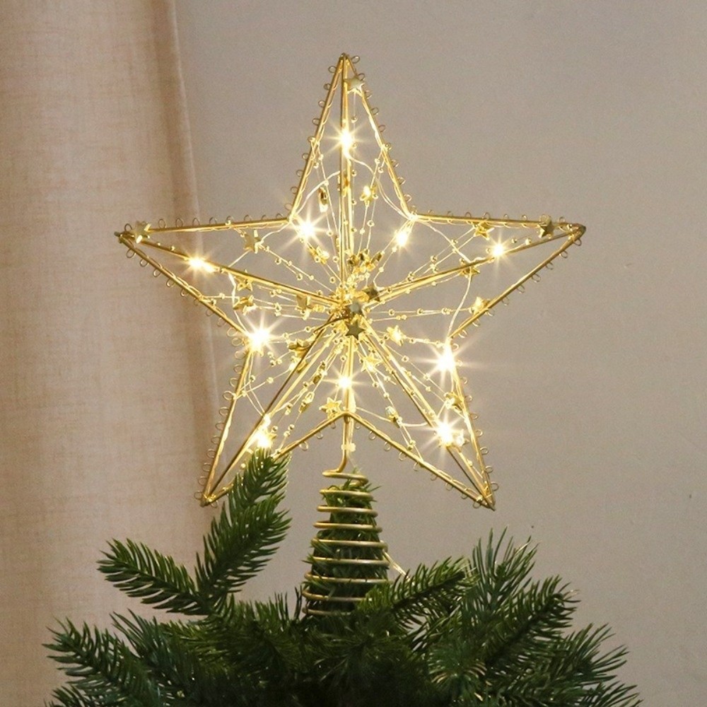 Adorno de árbol de Navidad con - Star Tree Topper reseña y precio