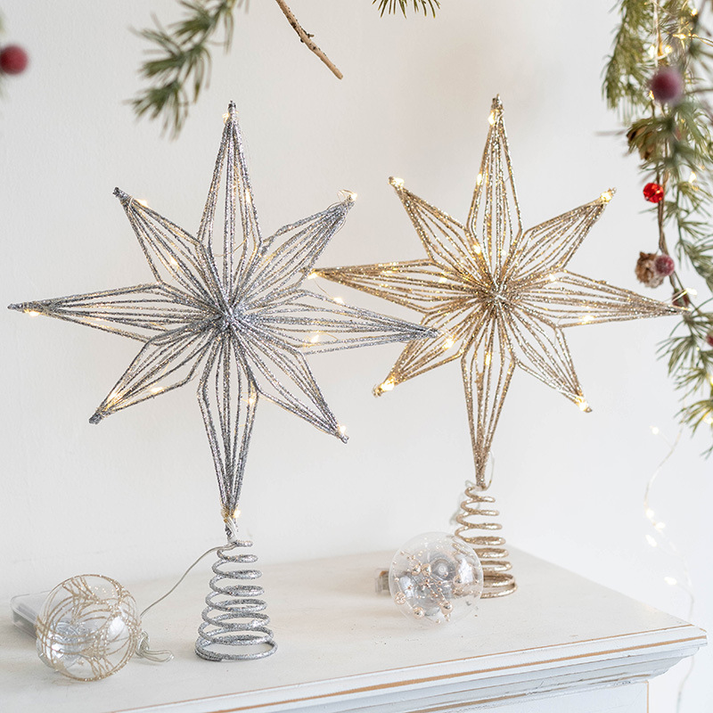 Adorno de árbol de Navidad con - Star Tree Topper reseña y precio