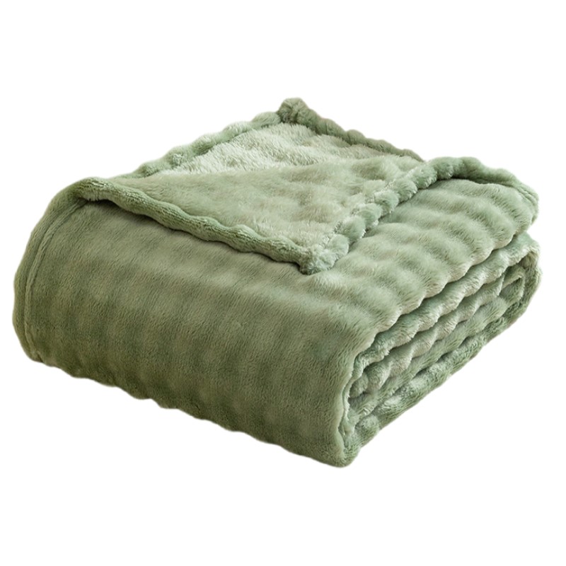 Manta polar de burbujas verde  - Christmas Throw Blanket reseña y precio