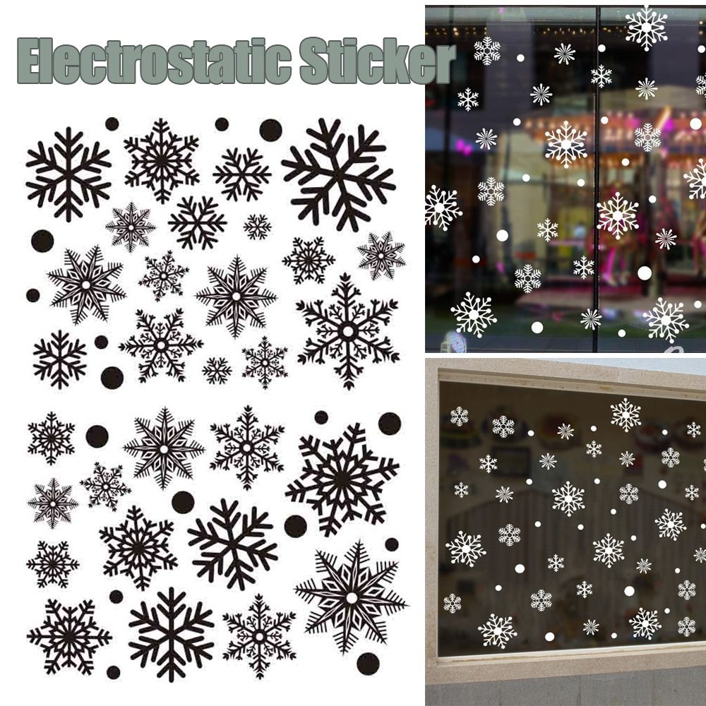 30 Piezas de Adhesivos Navideñ - Snowflake Window Decal reseña y precio