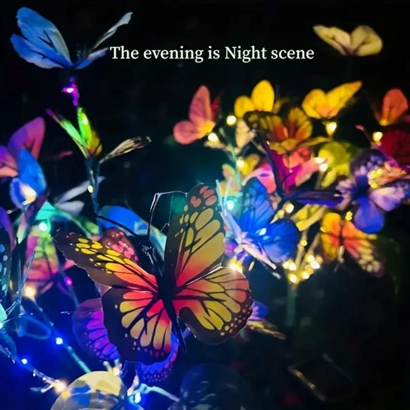 Luces LED solares de mariposa  - Christmas Lights Outdoor reseña y precio
