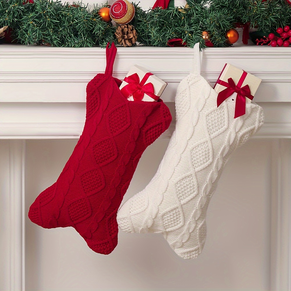 Calcetín Navideño para Perro,  - Christmas Stocking Hanging reseña y precio