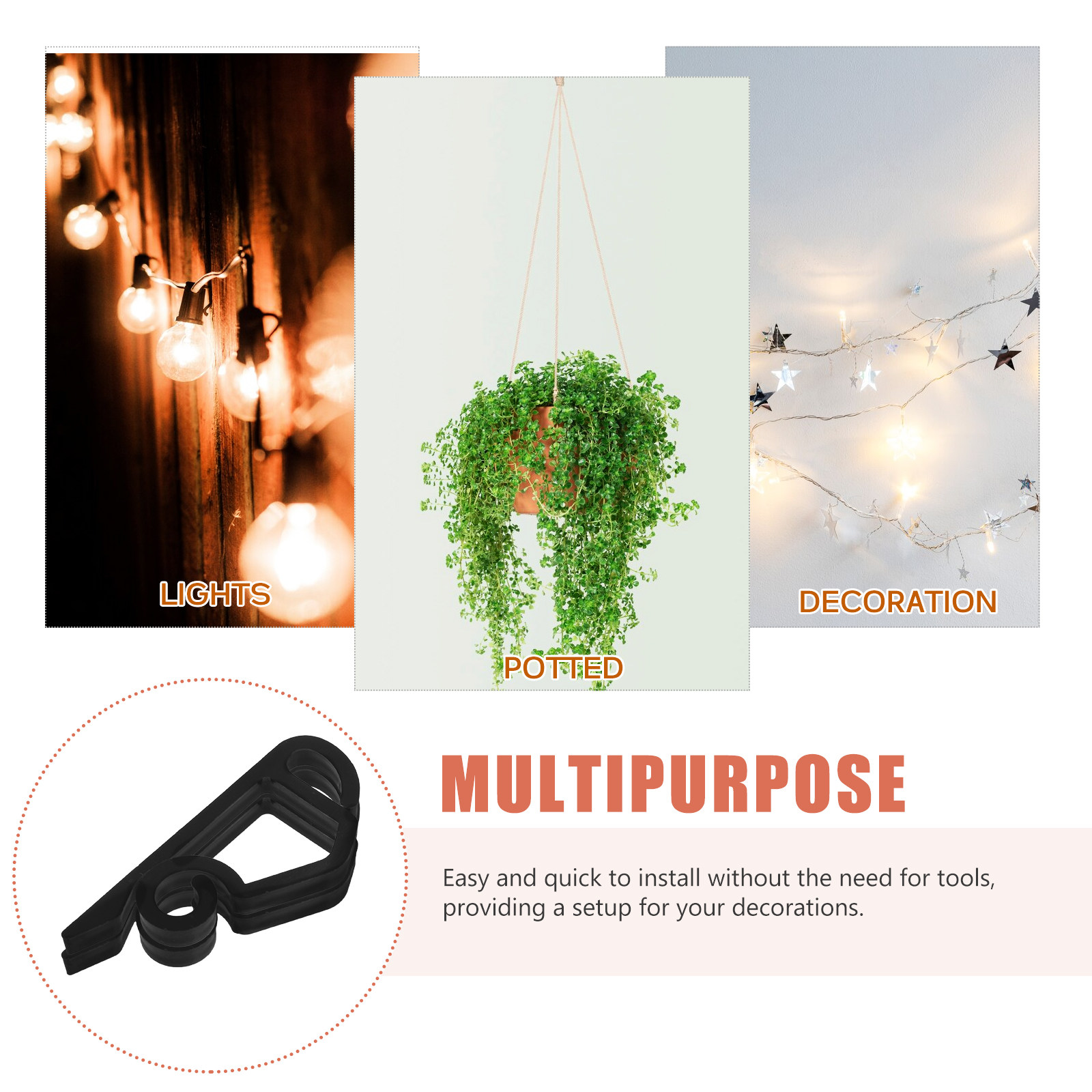 120 Ganchos Resistentes a la I - Christmas Lights Outdoor reseña y precio