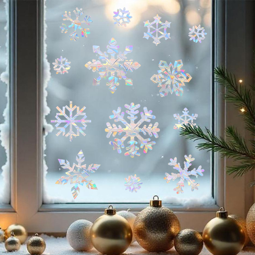 Pegatinas Electrostáticas de C - Snowflake Window Decal reseña y precio