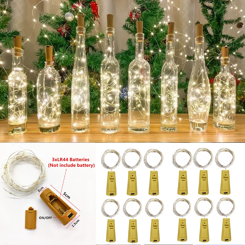 6 uds 20led botella de vino co - Led Fairy String Lights reseña y precio