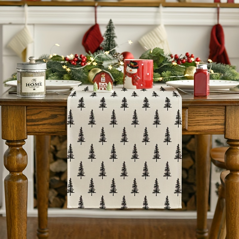 Camino de mesa de árbol de Nav - Christmas Table Runner reseña y precio