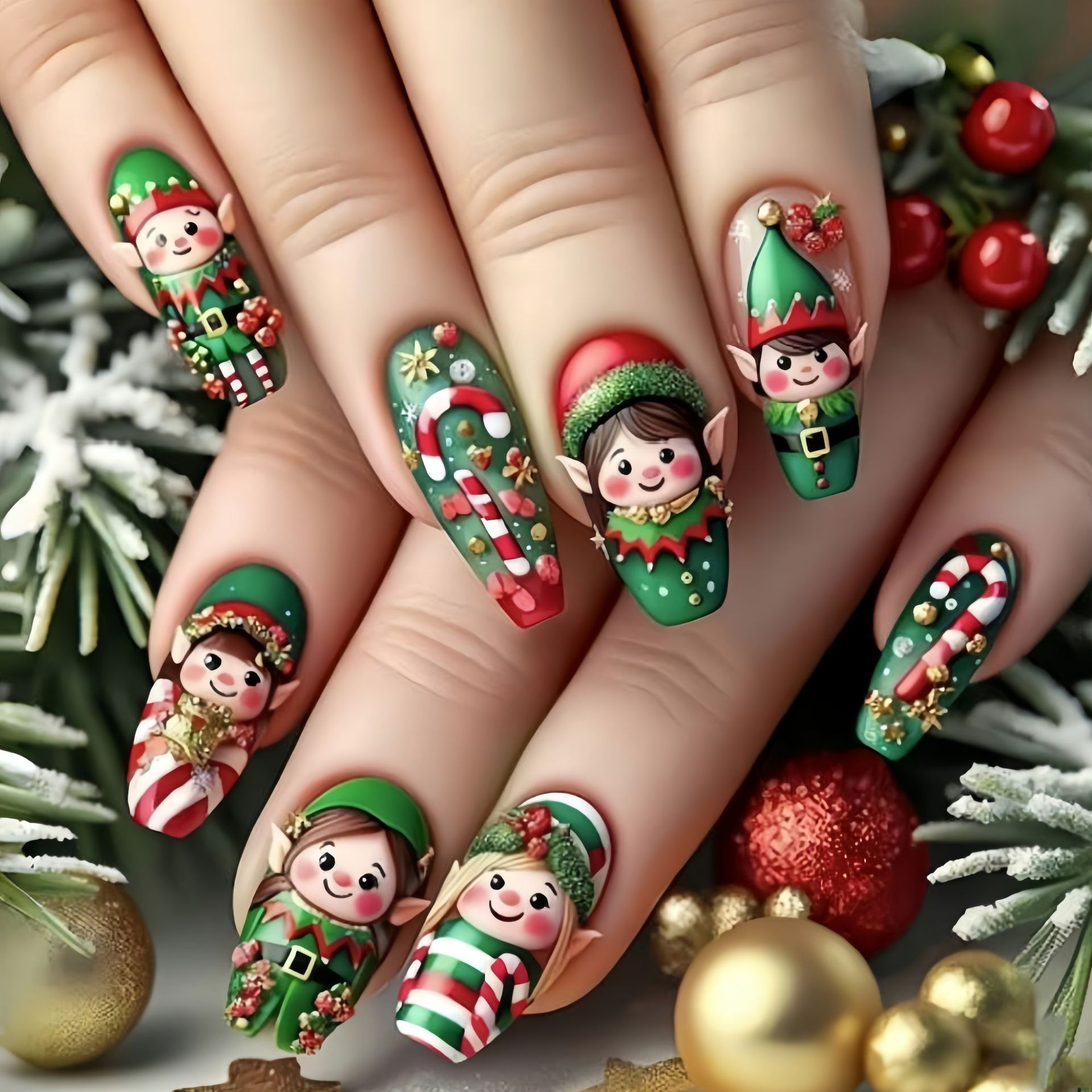 Uñas postizas medianas para fi - Christmas Tree Artificial reseña y precio