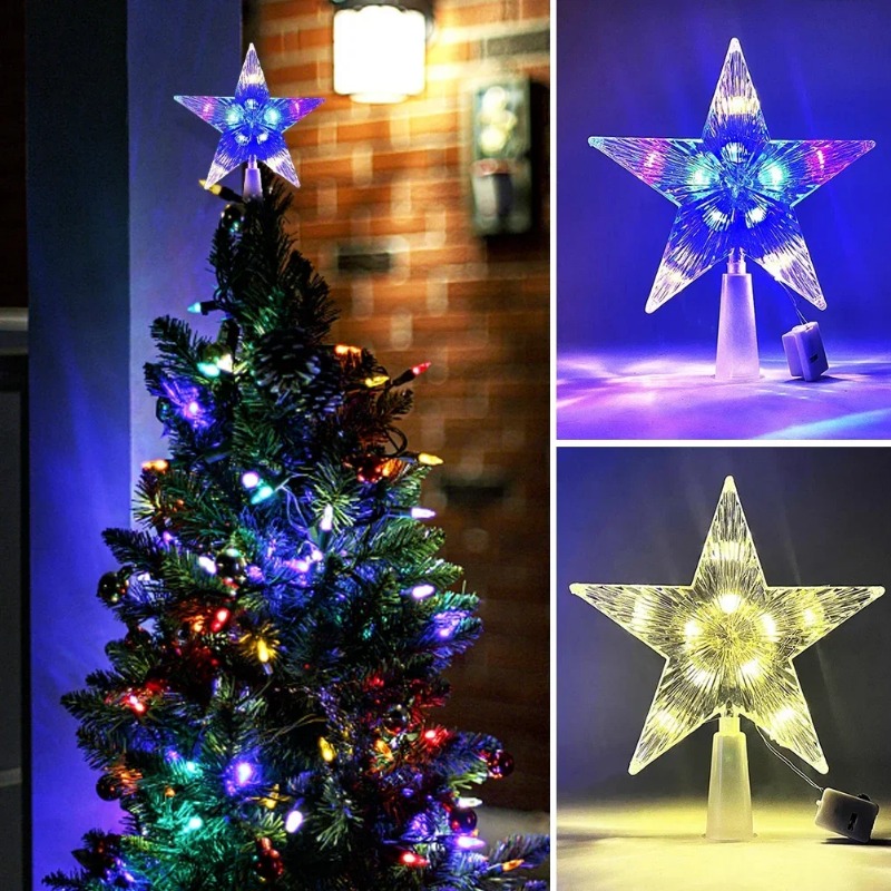Adorno de árbol de Navidad bri - Star Tree Topper reseña y precio