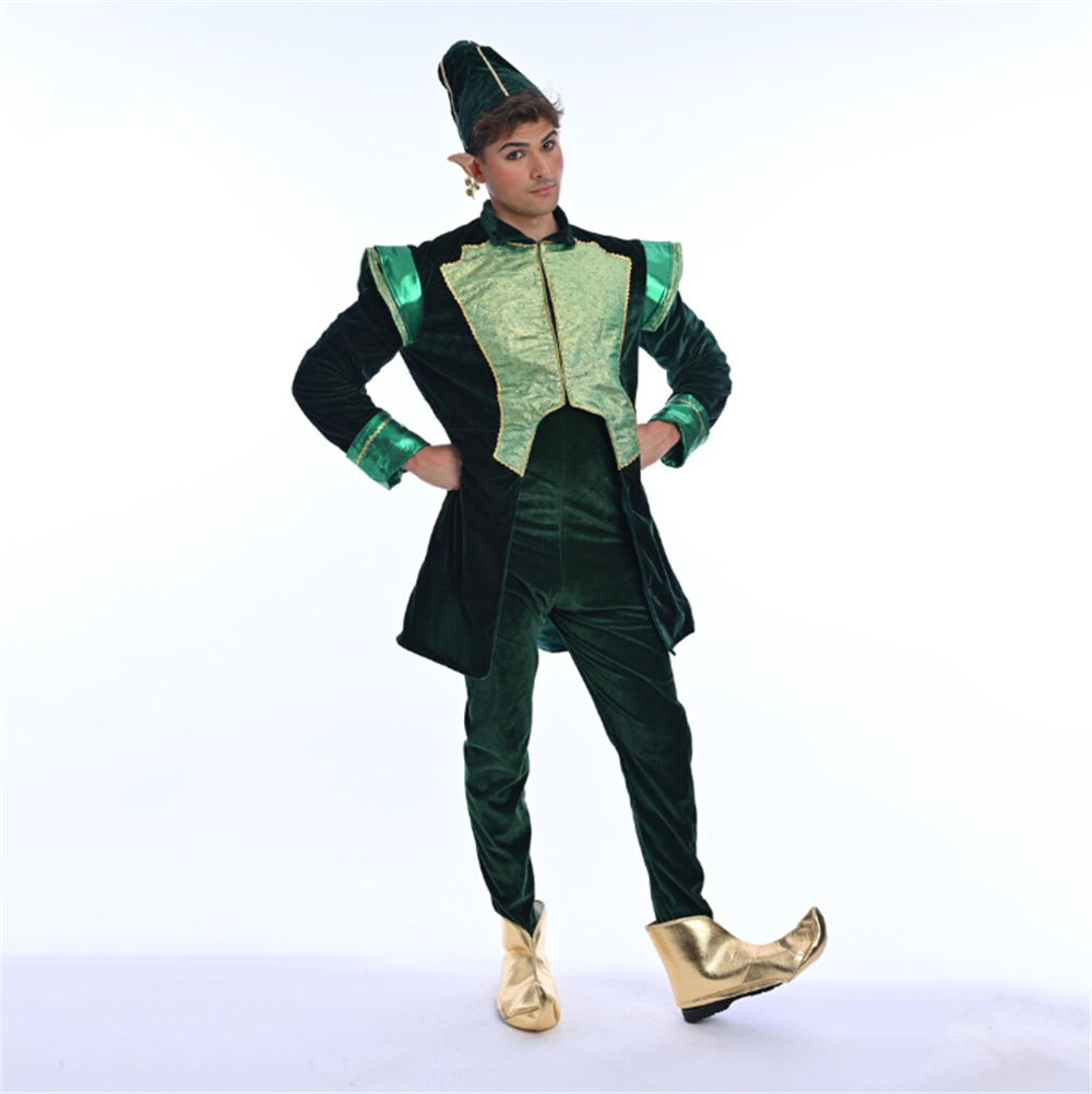 Traje de Lujo de Terciopelo de - Elf Costume Christmas reseña y precio