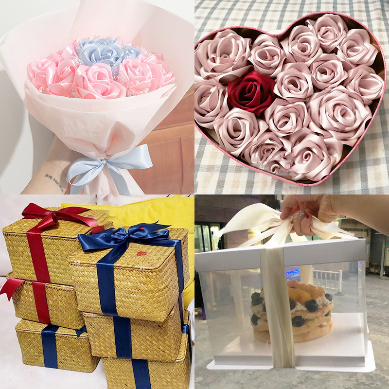 1 rollo de cinta de satén de 4 - Ribbon Bow Gift reseña y precio