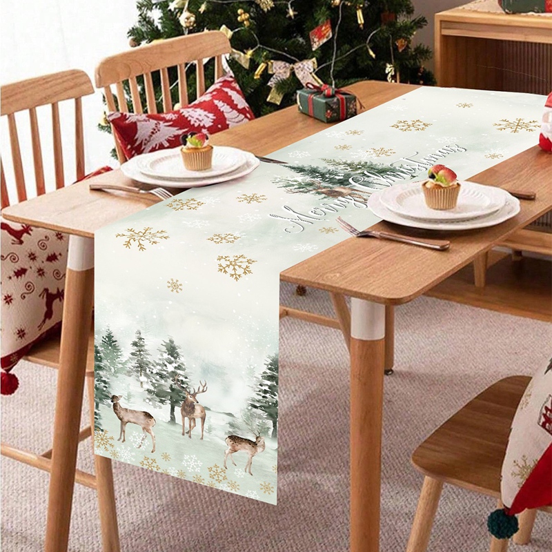 Camino de Mesa Navideño, Decor - Christmas Table Runner reseña y precio