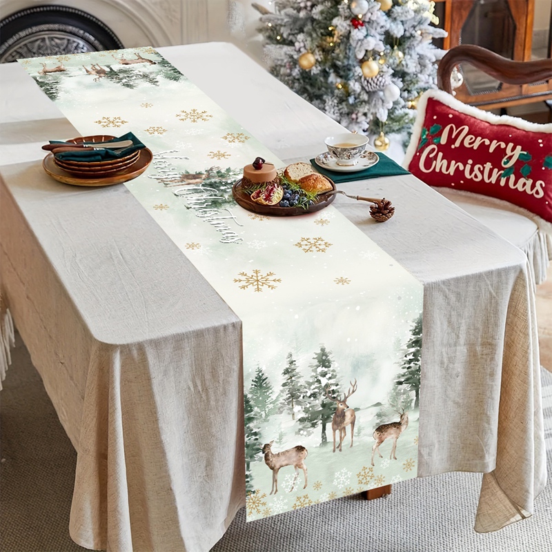 Camino de Mesa Navideño, Decor - Christmas Table Runner reseña y precio