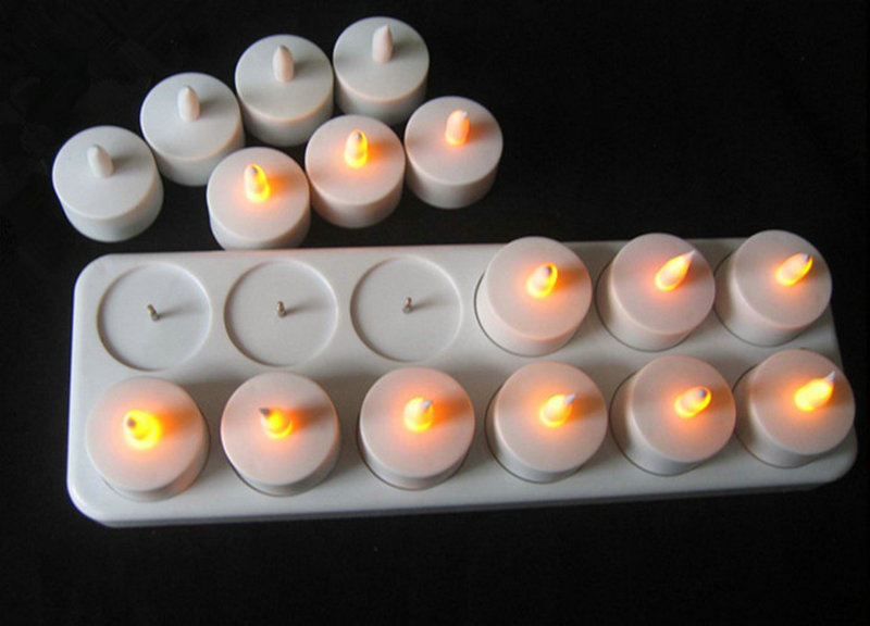 Juego de 12 velas LED recargab - Holiday Candle Set reseña y precio