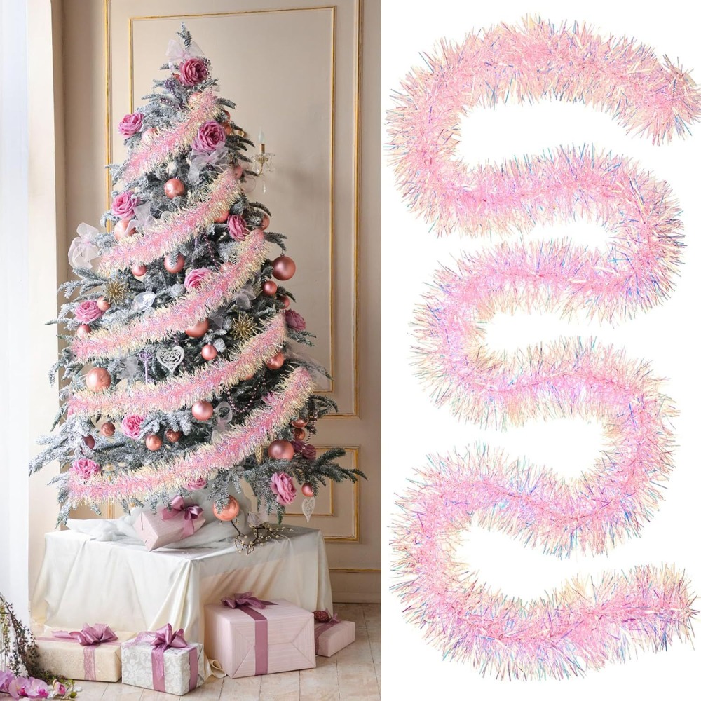 Tira de decoración navideña de - Tinsel Garland Decoration reseña y precio