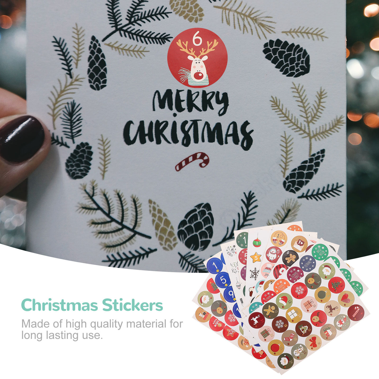 10 hojas de calcomanías redond - Advent Calendar Gift reseña y precio