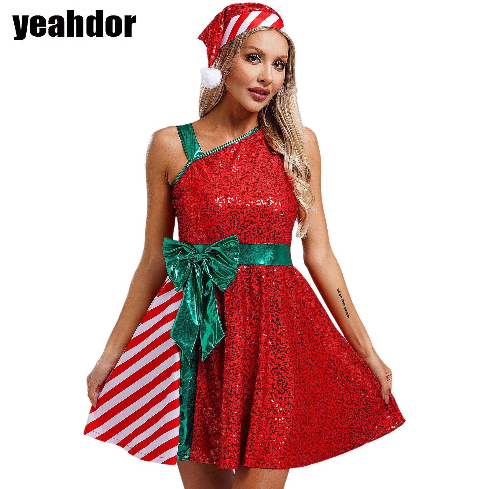 Vestido navideño de Papá Noel, - Elf Costume Christmas reseña y precio