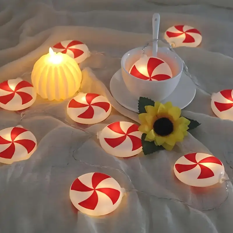 6m 40 LEDS bastón de caramelo  - Led Fairy String Lights reseña y precio