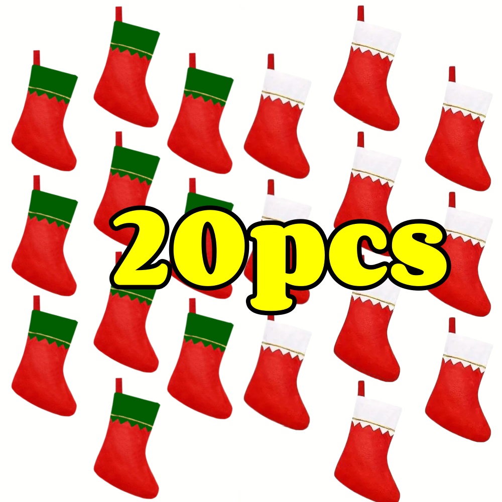 Medias navideñas de fieltro ro - Christmas Stocking Hanging reseña y precio