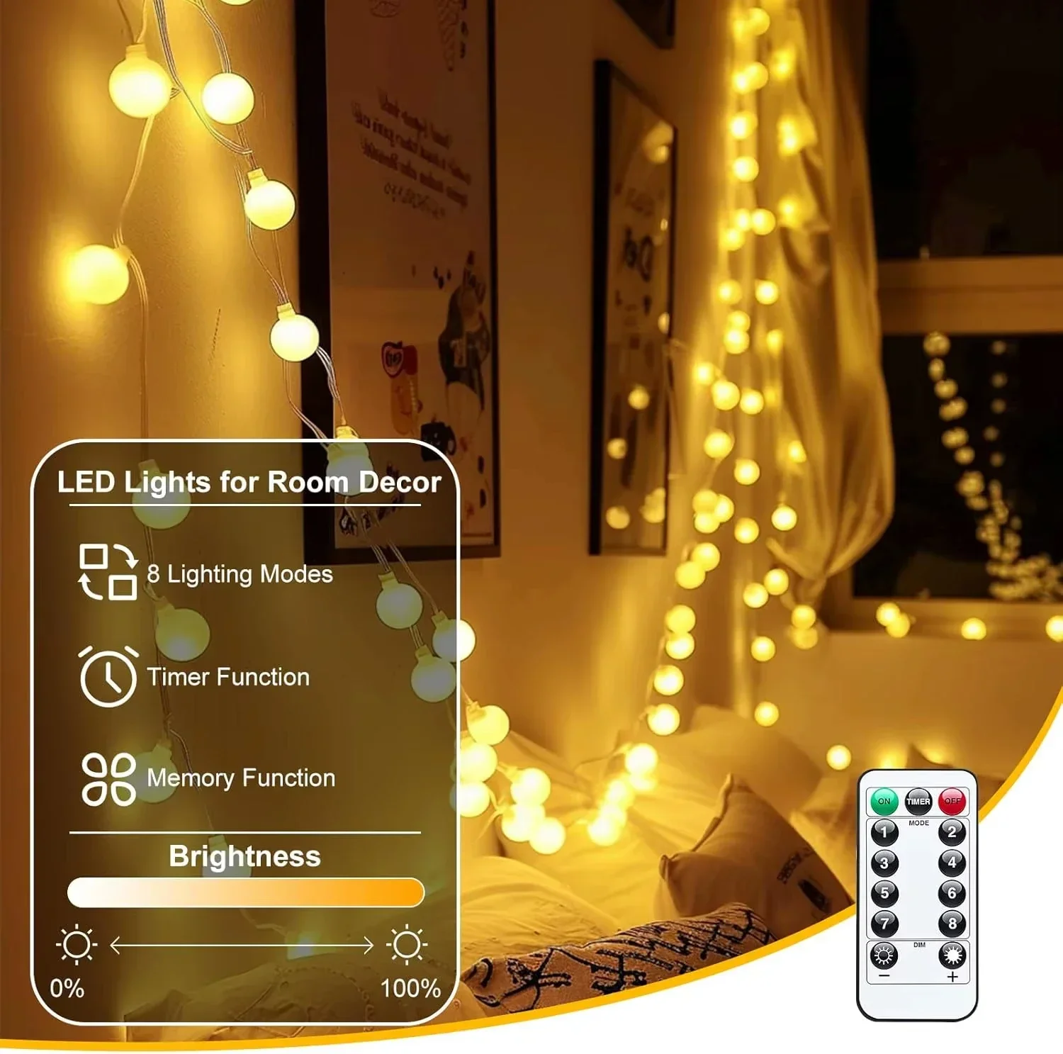 Guirnalda de luces LED con USB - Led Fairy String Lights reseña y precio