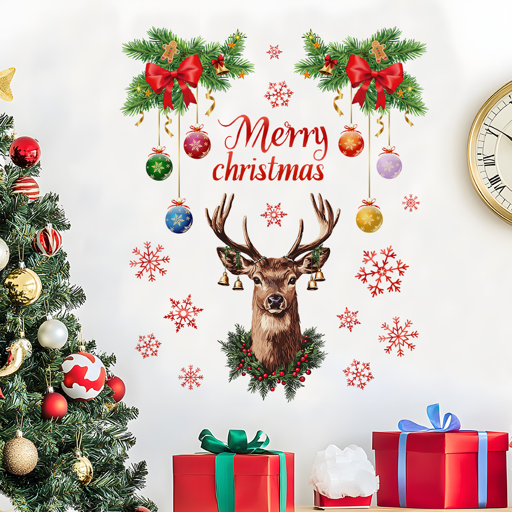 Pegatina de pared con cabeza d - Snowflake Window Decal reseña y precio