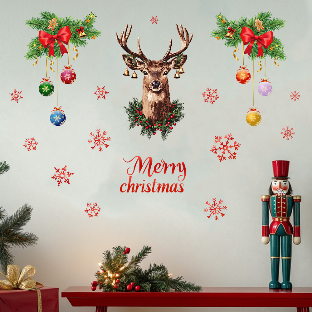 Pegatina de pared con cabeza d - Snowflake Window Decal reseña y precio