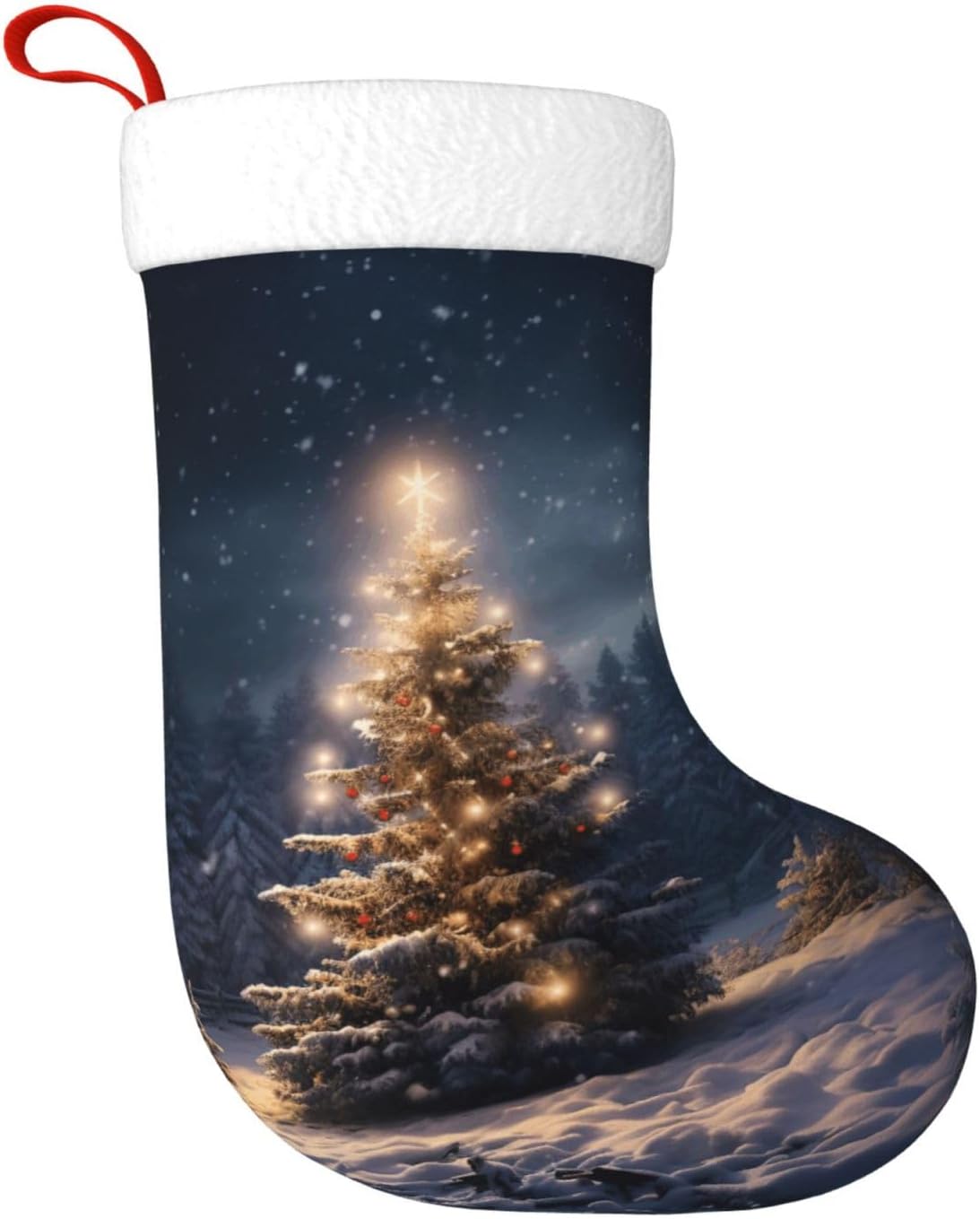 Medias de regalo de nieve para - Christmas Stocking Hanging reseña y precio