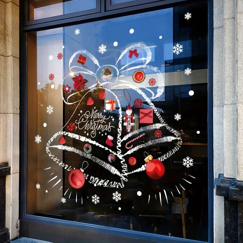 Pegatinas Navideñas de Copos d - Snowflake Window Decal reseña y precio