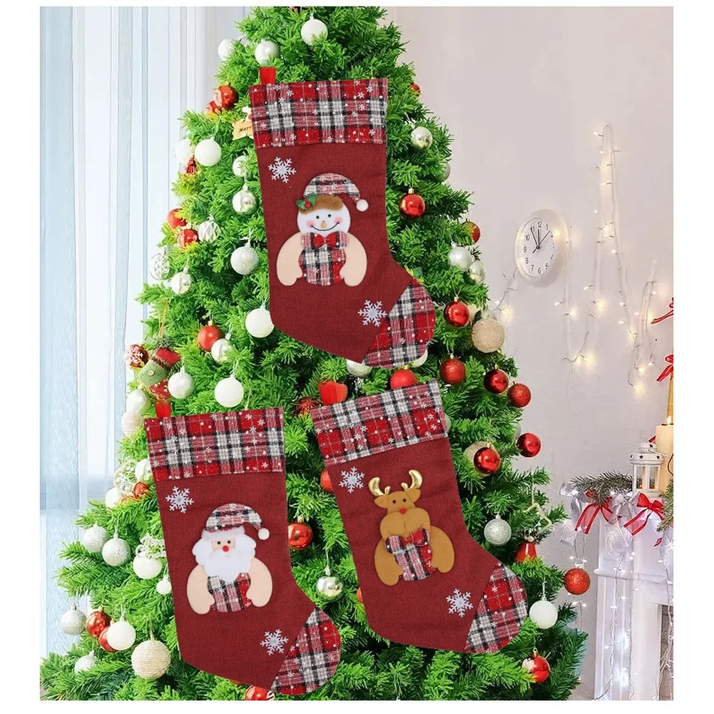 1 Uds. Bolsa de regalo de calc - Christmas Stocking Hanging reseña y precio