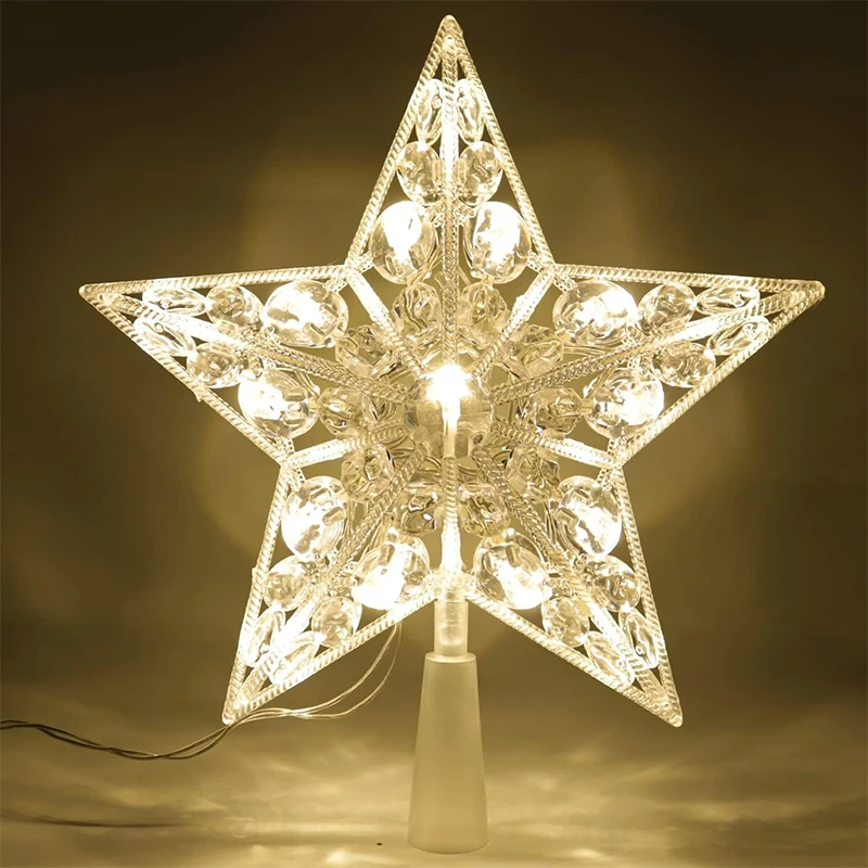 Decoración navideña de 15cm, a - Star Tree Topper reseña y precio