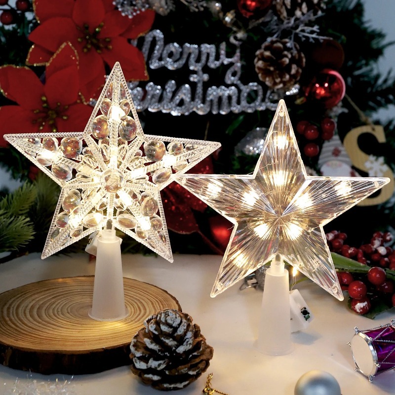 Decoración navideña de 15cm, a - Star Tree Topper reseña y precio