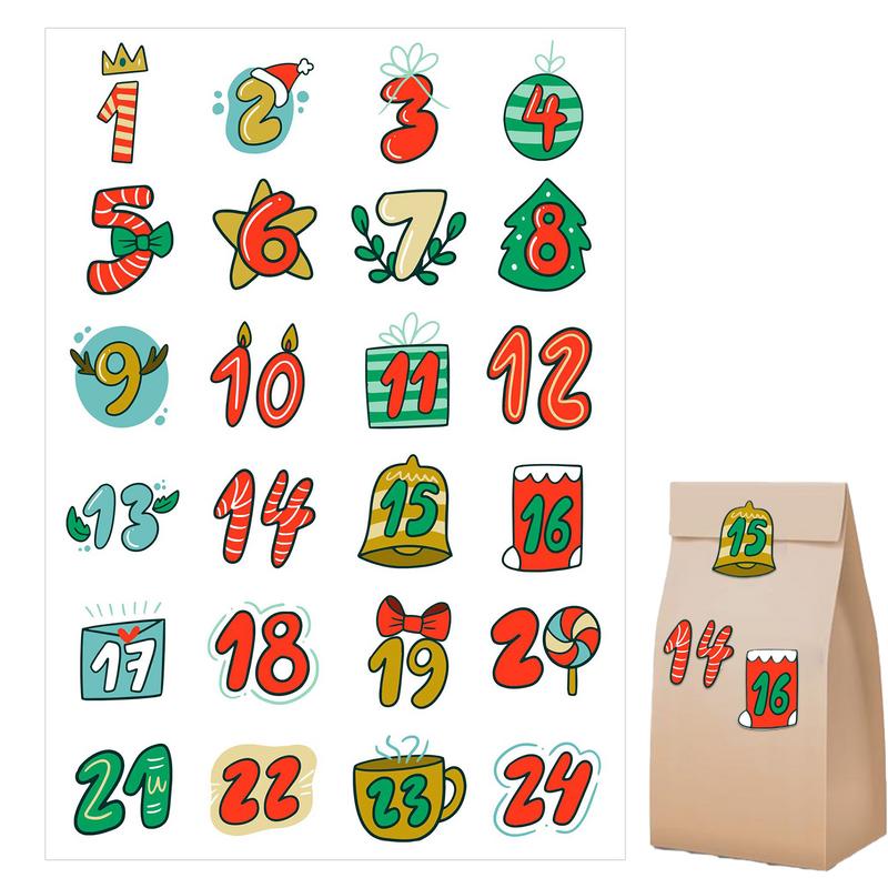 Pegatinas de Feliz Navidad, ca - Advent Calendar Gift reseña y precio