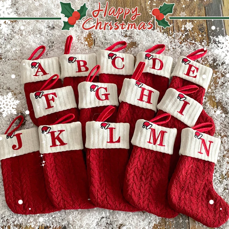 Decoración navideña 2025, letr - Christmas Stocking Hanging reseña y precio