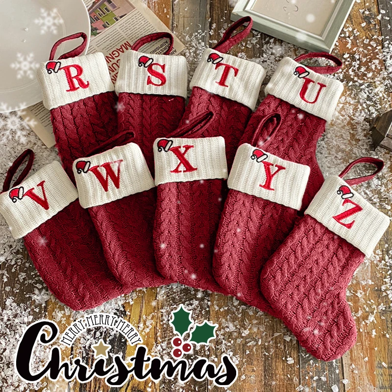 Decoración navideña 2025, letr - Christmas Stocking Hanging reseña y precio